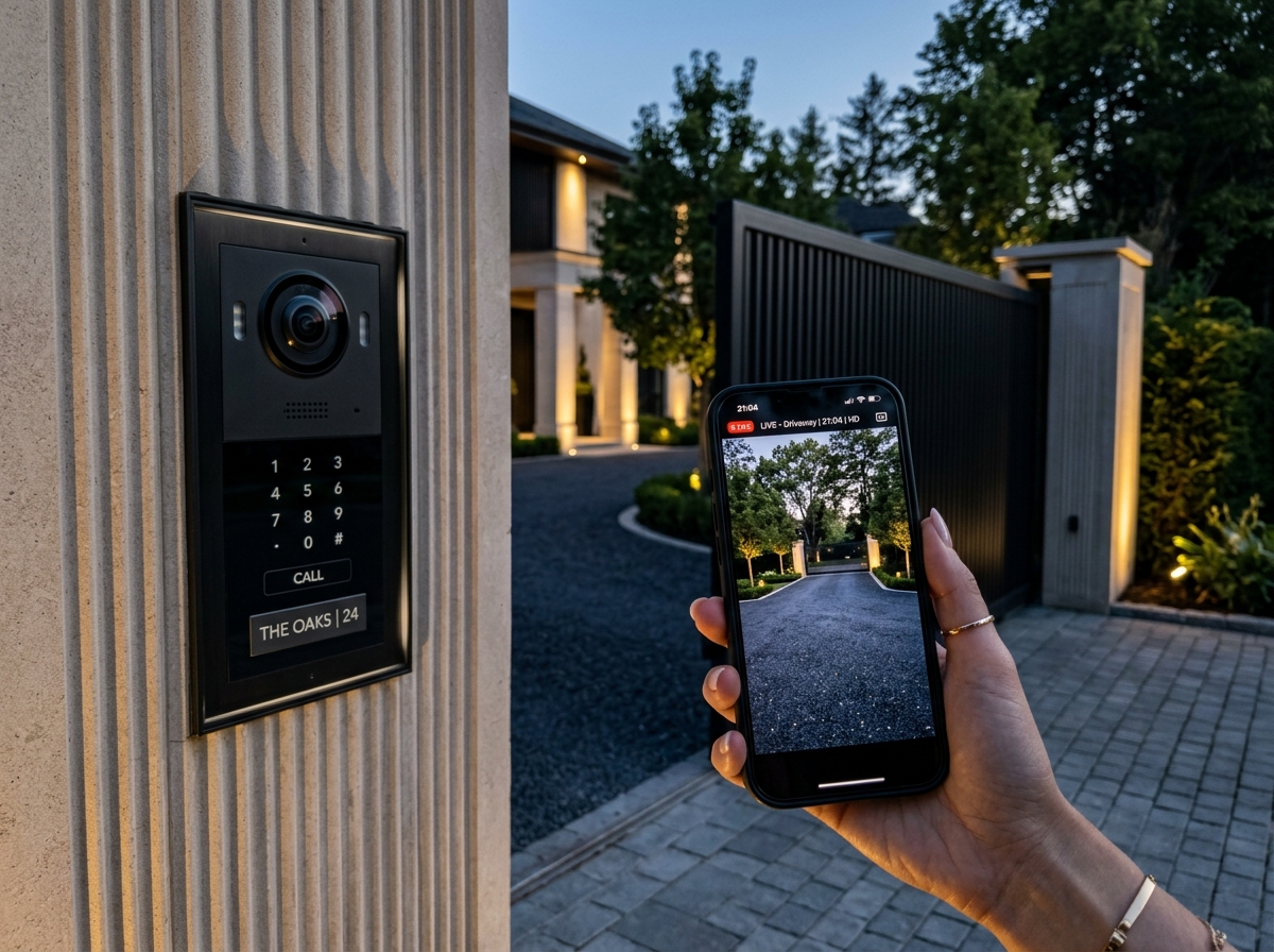 Nowoczesny wideodomofon i monitoring z podglądem w telefonie